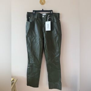 Frame Le High N Tight Straight Leg Faux leather Pants NWT size 31